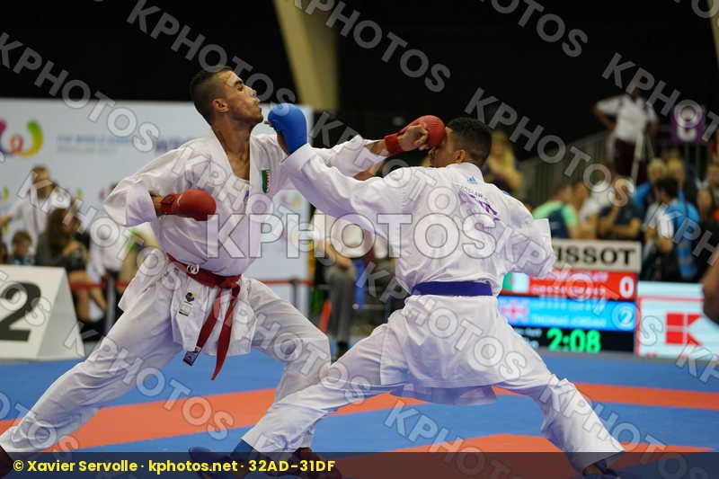 Algeria Benkhaled Abdelatif England Male Kumite -67kg Thomas Jordan