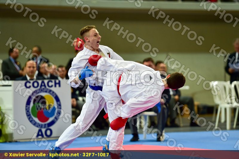 -55 Kg France Italy Junior Kumite Male Marchese Samuele Merienne