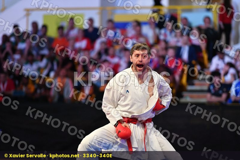 Arkania Gogita Ganjzadeh Sajad Georgia Iran Male kumite 84+ kg
