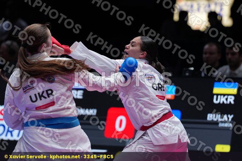 KYDONAKI KYRIAKI (GREECE) vs BULAY DARIIA (UKRAINE) in Female Kumite 68+ Kg - Final Bout
