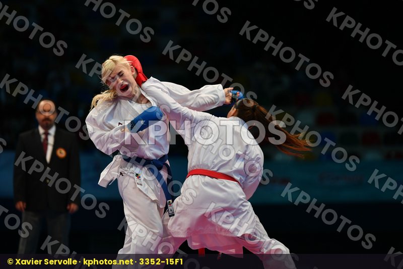 Female kumite -61 kg Haag Alexandra Serogina Anita Sweden Ukrain