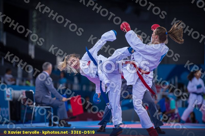 -50 kg Austria day1 kumite Ozcelik Serap Plank Bettina qualifica