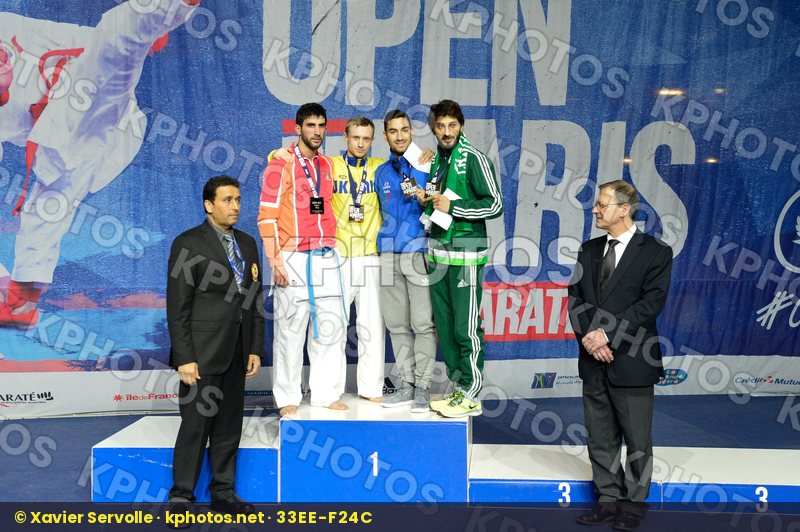 Male Kumite -60 Kg podium