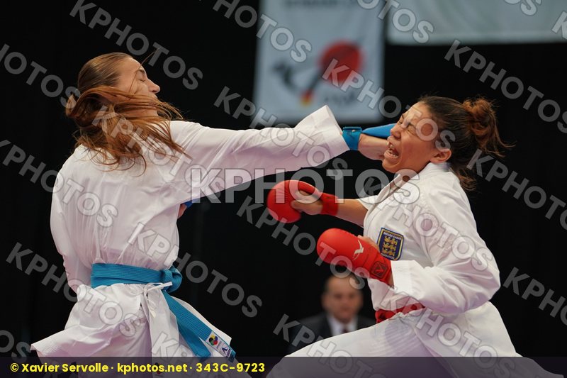 England Female kumite 68+ kg Harvey Amelia Stepashko Anastasiya
