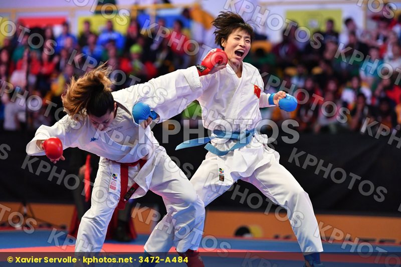 China Female kumite -61 kg Italy Pasqua Laura Yin Xiaoyan