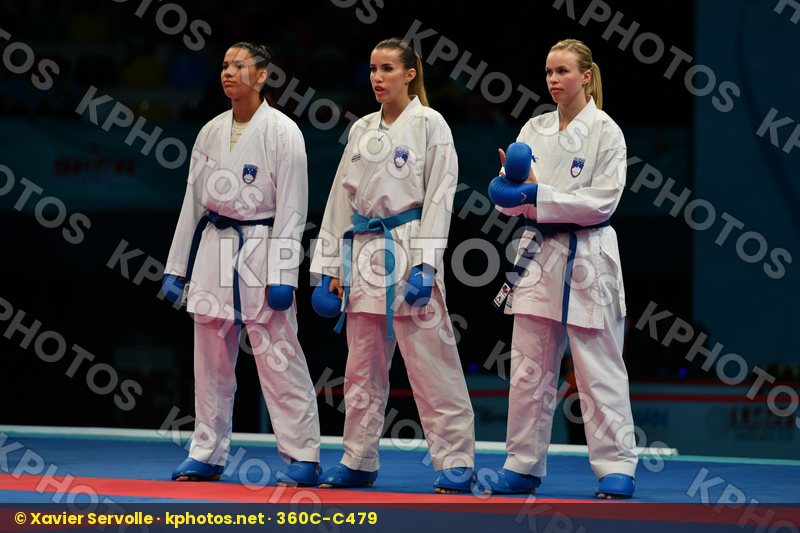 Female team kumite France France France Slovenia Slovenija Slove