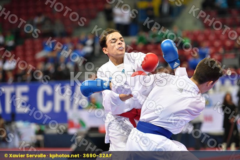 Cadet kumite male -52 kg, Ciarloni Mattia, El yazidi Bilal, Fran