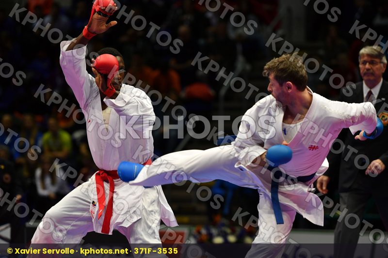 Arkania Gogita Diop Ablaye France Georgia Male kumite 84+ kg