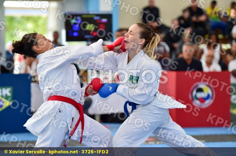 Brasil Female final kumite team Venezuela