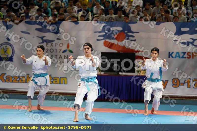 Female Team kata Iran  islamic republic of