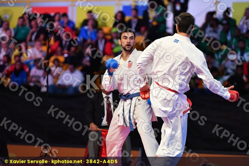 Croatia Italy Kvesic Andjelo Male kumite 84+ kg Marino Simone