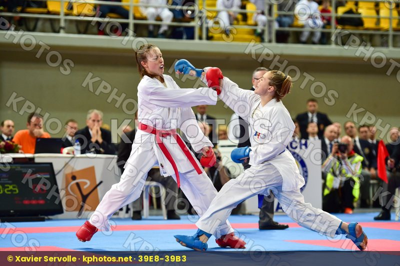 +59 Kg Avazeri Lea Female France Junior Kumite Radicevic Marina