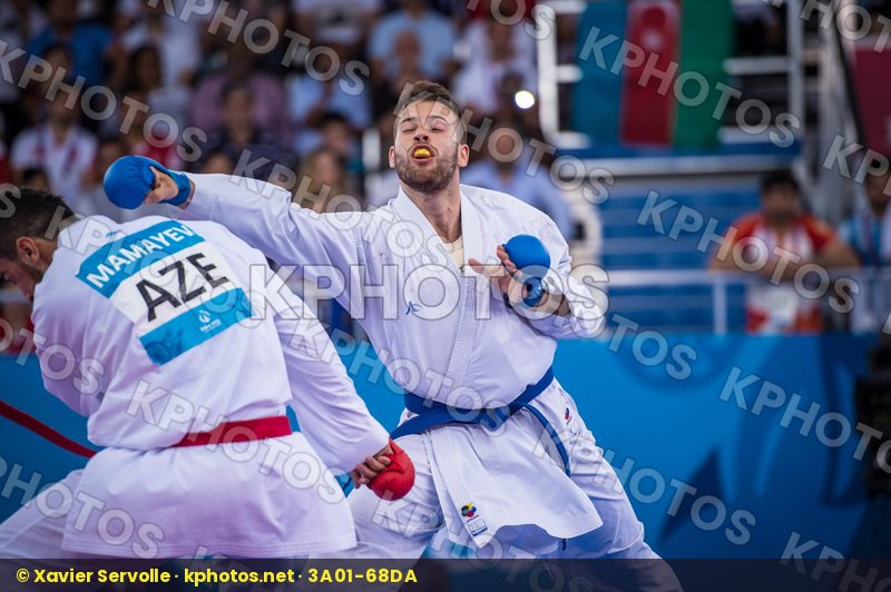 -84 kg Azerbaijan finals Greece kumite Mamayev Aykhan Tzanos Geo