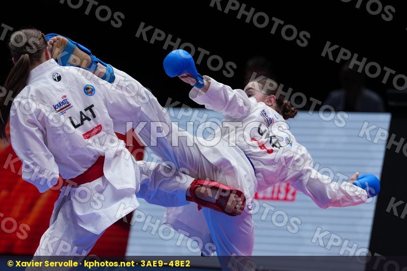 GIRVICA BEATA (LATVIA) vs SHOLOHOVA OLEKSANDRA (UKRAINE) in Female Kumite -61 Kg - Final Bout
