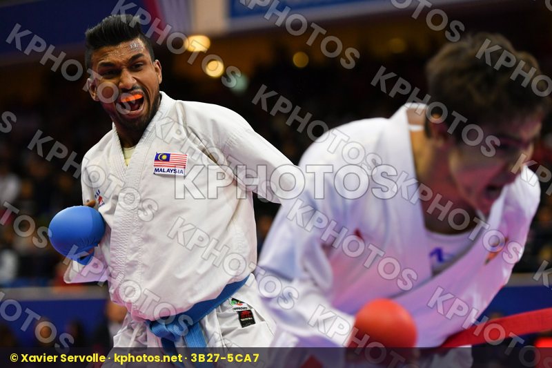 Malaysia Male kumite -60 kg Saymatov Sadriddin Selvarajoo Senthi