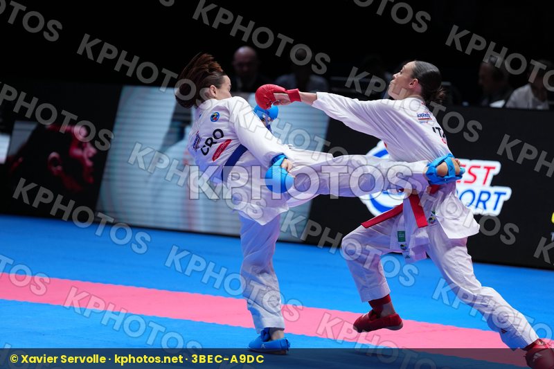 PERFETTO ERMINIA (ITALY) vs SGARDELLI EMA (CROATIA) in Female Kumite -50 Kg - Final Bout