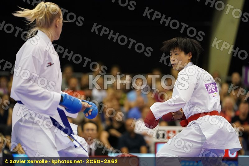 bronze match Denmark Female Kumite -68kg Japan Pedersen Katrine Someya Kayo
