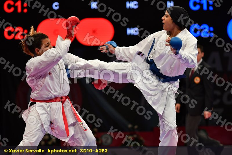 Abdelaziz Feryal Egypt Female kumite 68+ kg Jami Chahnez Tunisia