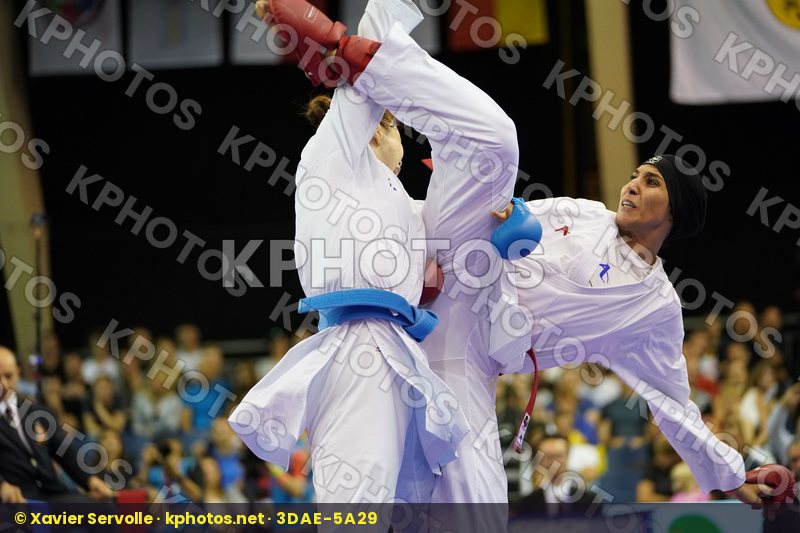 Abbasali Hamideh Female Kumite +68kg Gold match Iran Islamic Republic of Japan Uekusa Ayumi