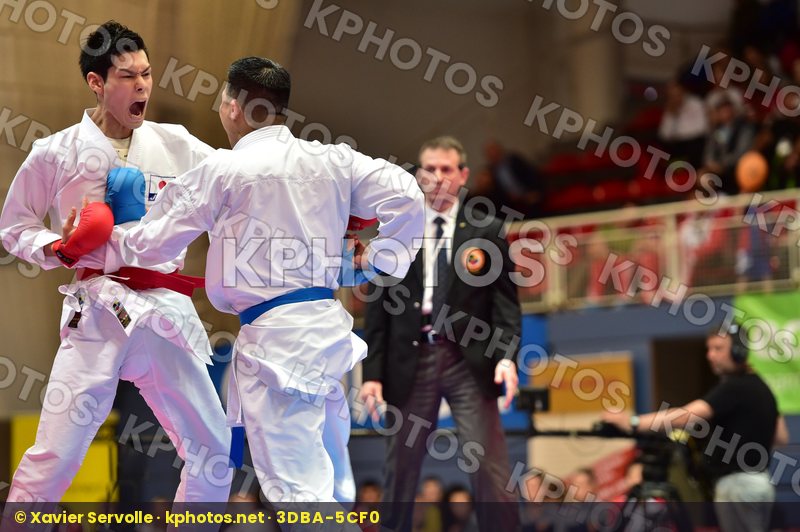 Japan male kumite -75 kg nishimura ken Shureido watanabe daisuke