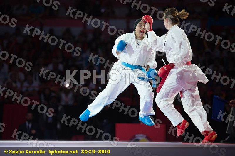 -50 Kg Austria Dubai Female final kumite Plank Bettina Radwan Ra