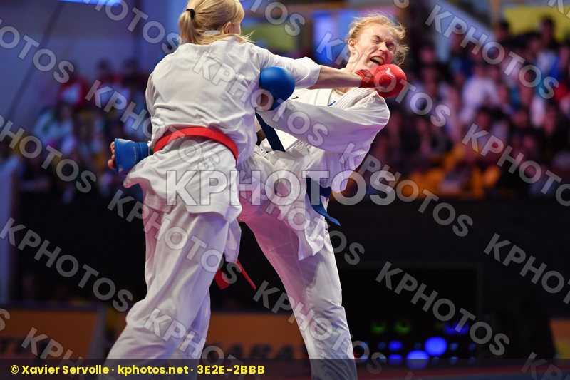 Female kumite -61 kg Serogina Anita Slovakia Suchankova Ingrida