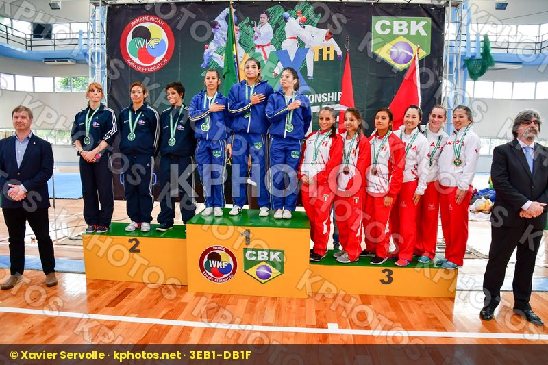 Brasil Canada coach Dominican Republic Female kata Peru podium t