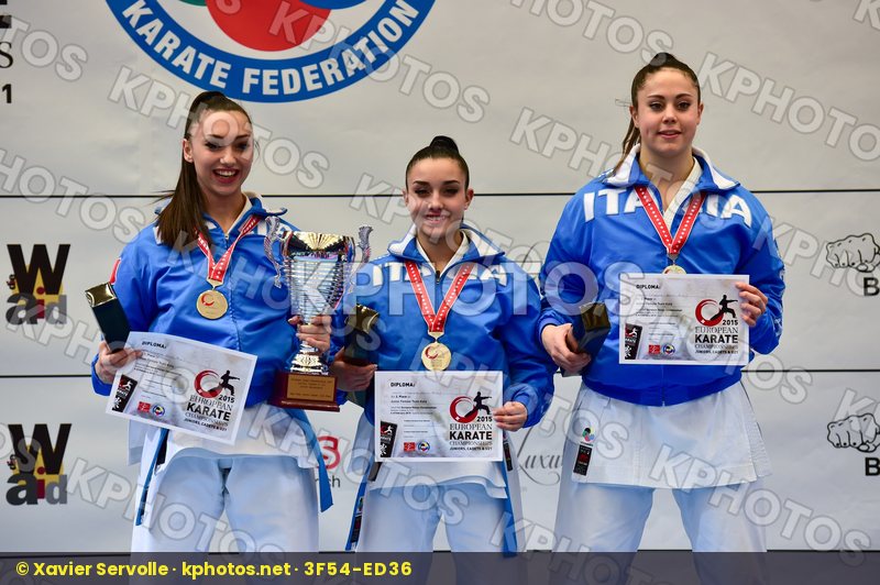 female finals italy junior kata male team