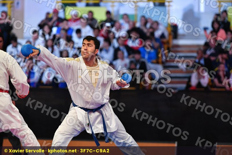 Arkania Gogita Ganjzadeh Sajad Georgia Iran Male kumite 84+ kg