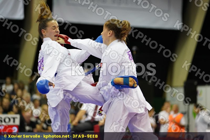 Austria Female Kumite -50kg Ozcelik Serap Plank Bettina Turkey