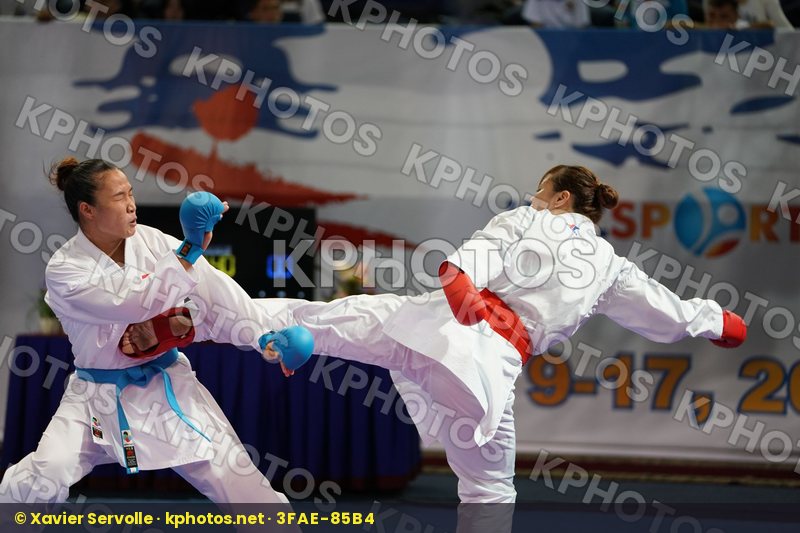female kumite 68+ kg Japan Thi hong anh Nguyen Uekusa Ayumi Viet