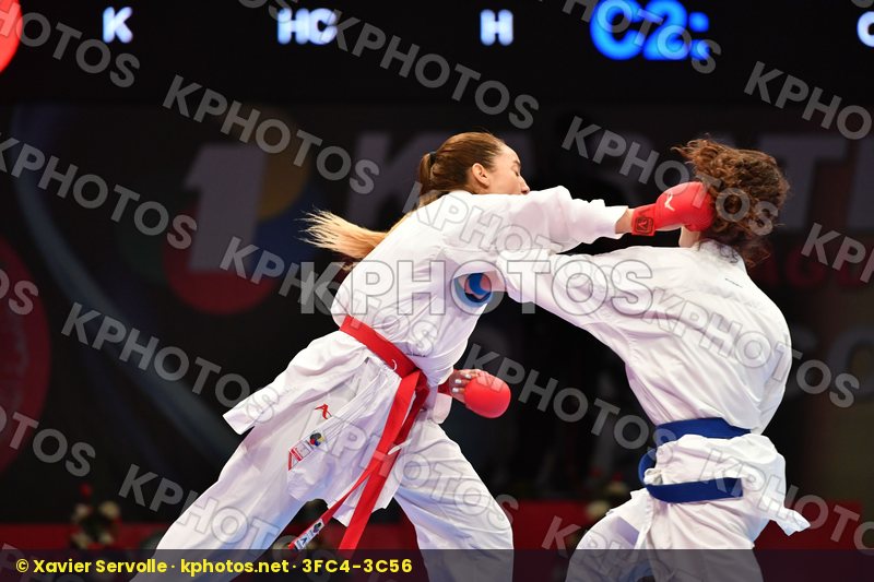 Female kumite -61 kg Hasnaoui Boutheina Italy Lallo Viola Tunisi
