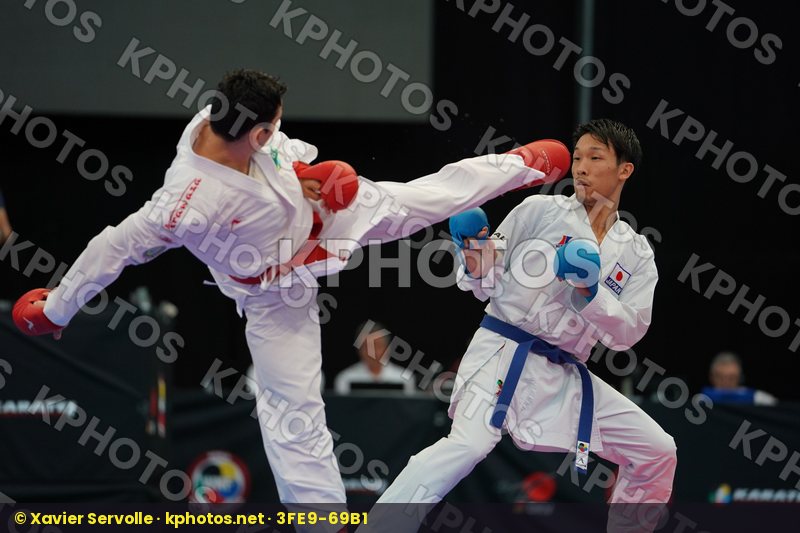 Brazil Figueira Vinicius Gomyo Hiroto Japan Male kumite -67 kg