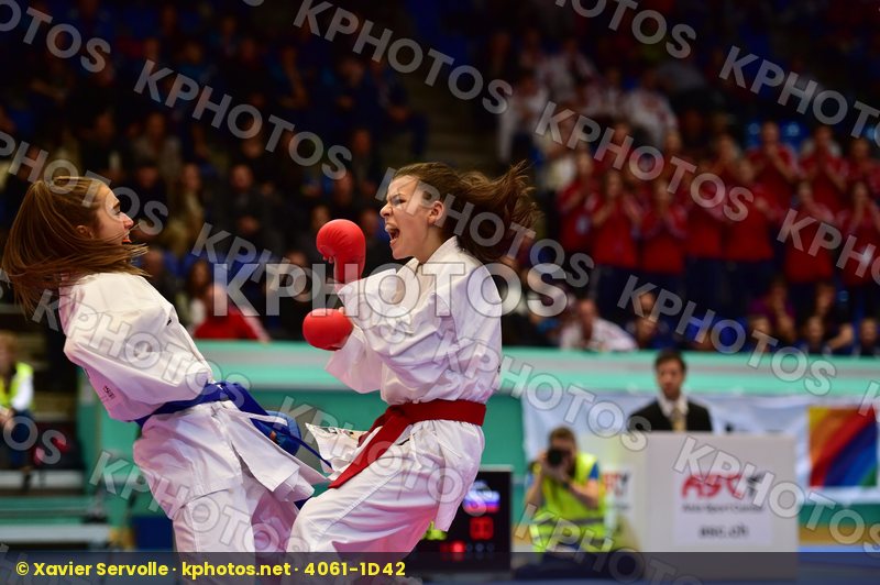 -48 kg Adidas Bourcois Aurore female finals france junior kumite