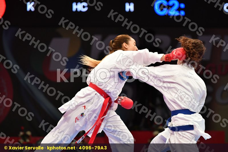 Female kumite -61 kg Hasnaoui Boutheina Italy Lallo Viola Tunisi