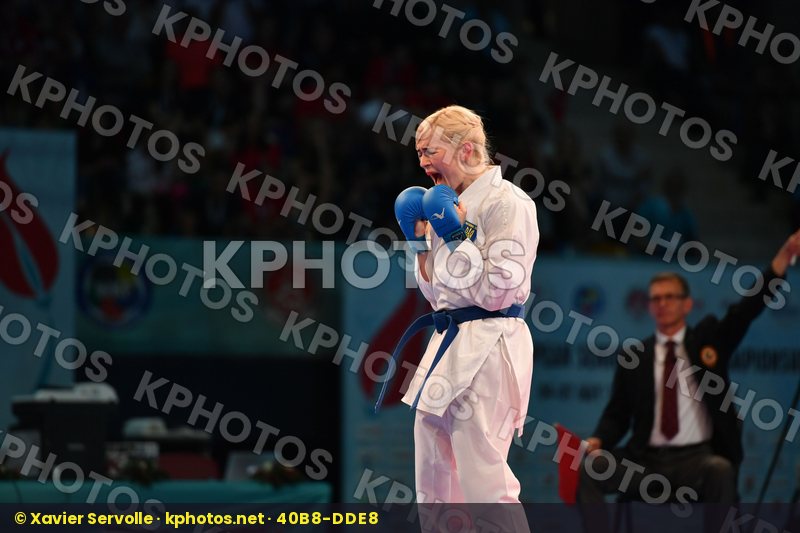 Female kumite -61 kg Haag Alexandra Serogina Anita Sweden Ukrain