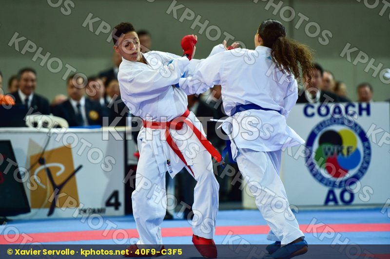 -50 Kg Bouderbane Sophia Female France Kumite Morales Ozuna Gema