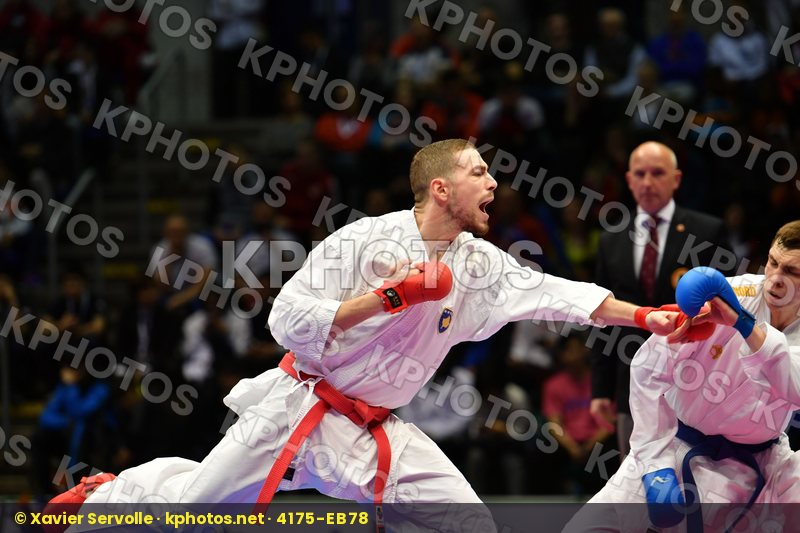 Chobotar Valerii Hungary Karaqi Alvin Kosovo Male kumite -84 kg