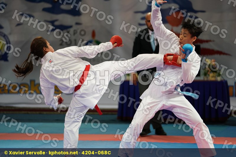 China Choi Wan yu Female kumite -61 kg Hong Kong Yin Xiaoyan