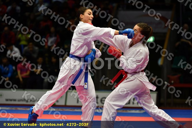 Female kumite -68 kg Fyr of macedonia Greece Panetsidou Vasiliki