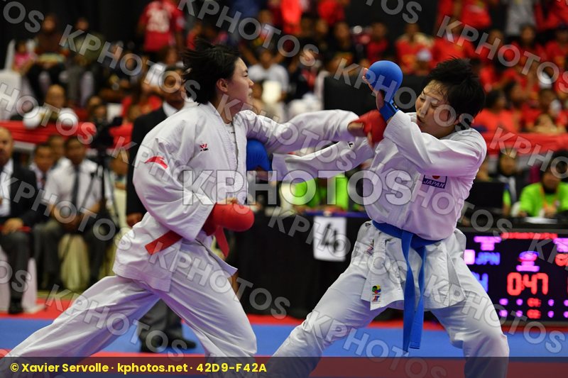 China Japan Junior Kumite Female 59+ Kg Sawae Yuzuki Zhu Yunge