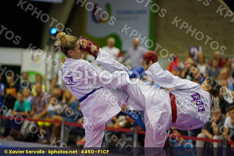 Female Kumite -50kg France Nowakowska Madgalena Poland Recchia Alexandra