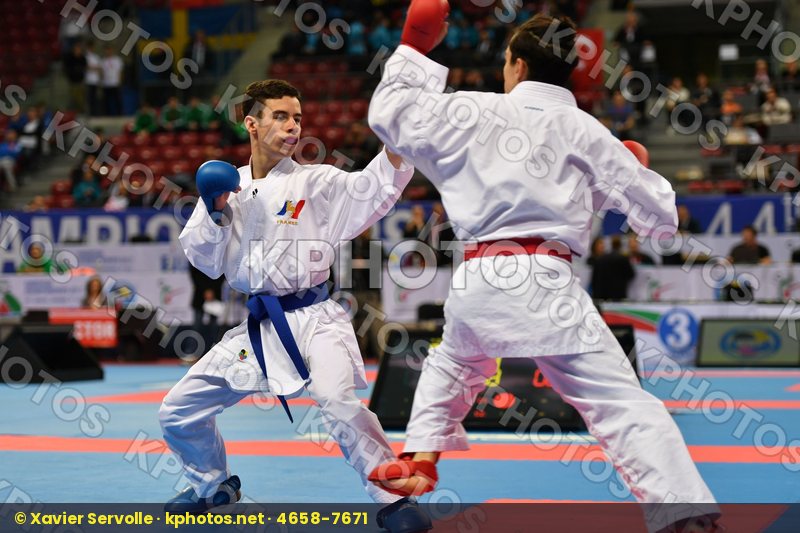 Cadet kumite male -52 kg, Ciarloni Mattia, El yazidi Bilal, Fran