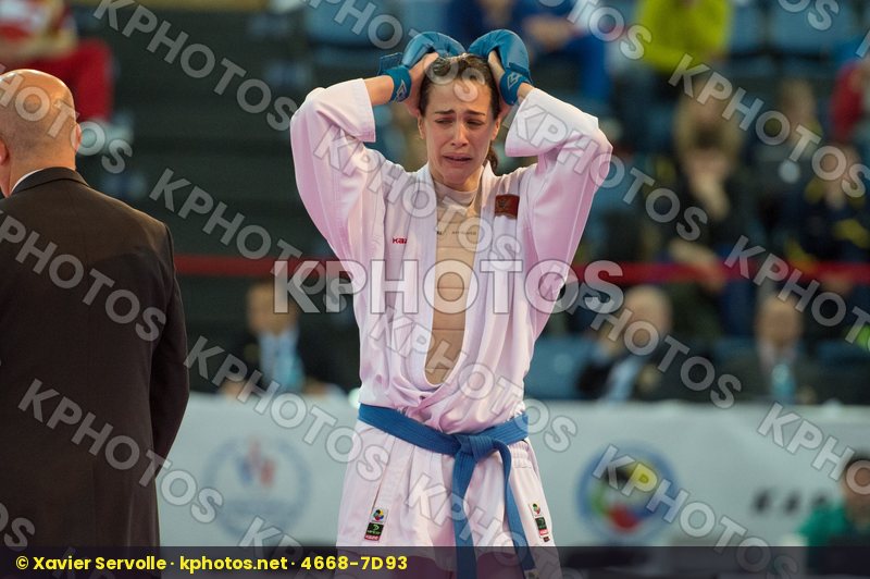 -68 kg bronze match female Greece Kaze kumite Montenegro Panetsi