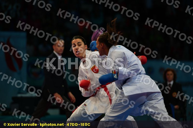Female kumite 68+ kg Florentin Anne laure France Hocaoglu Meltem