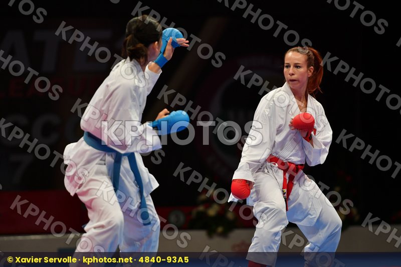 China Female kumite -50 kg Kovacikova Lucia Li Ranran Slovakia