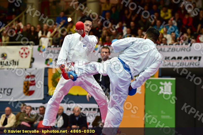 Japan male kumite -75 kg nishimura ken Shureido watanabe daisuke