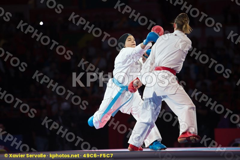 -50 Kg Austria Dubai Female final kumite Plank Bettina Radwan Ra
