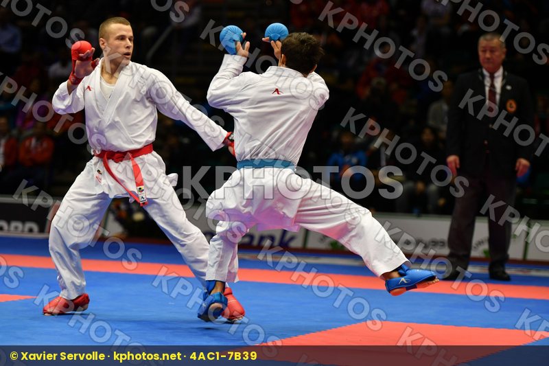 Kalnins Kalvis Latvia Male kumite -60 kg Saymatov Sadriddin Uzbe