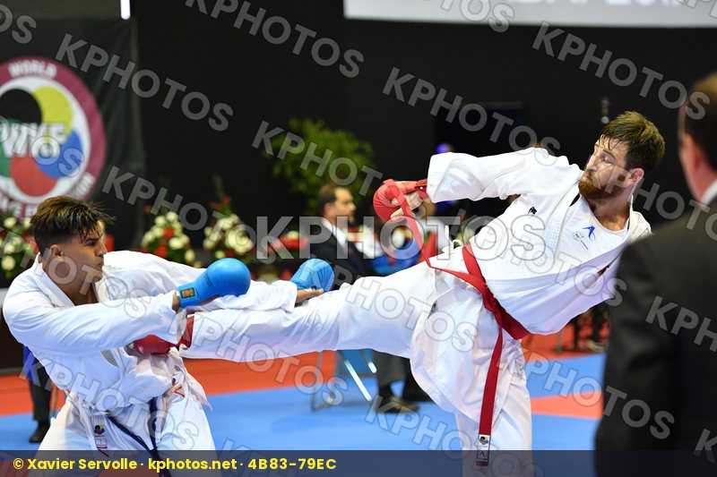 Erkan Enes Male kumite 84+ kg Morocco Ouchen Achraf Turkey